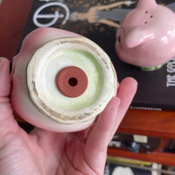 VINTAGE PINK PIG PIGGY HEADS FIGURAL S&P SHAKERS - Picture 9 of 11